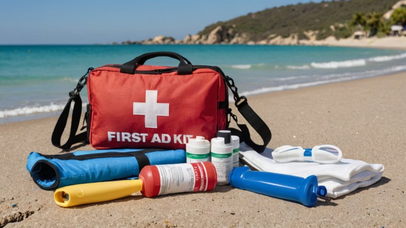 first aid, water sports, CPR, hypothermia, heat exhaustion, first aid kit, water safety