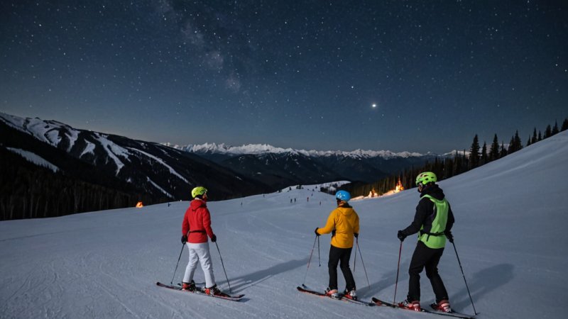 night skiing, snowboarding, safety tips, protective gear, performance strategies, winter sports, skiing safety, skiing technology, night sports, skiing equipment