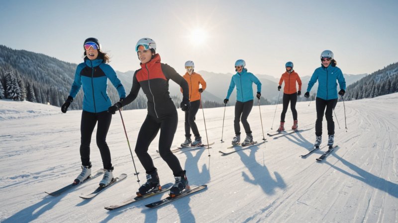 winter sports, training schedule, performance tips, safety equipment, strength training, cardiovascular workouts, flexibility, nutrition, athletic technology