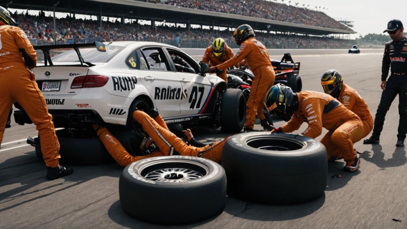 motorsports, pit stop strategy, race strategy, tire management, fuel management, driver performance, team coordination