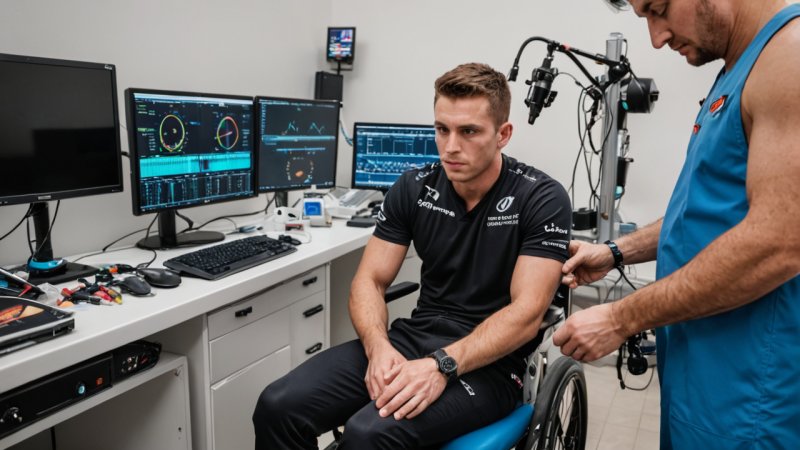 motorsport, health check-ups, athlete safety, performance, injury prevention, health monitoring, sports technology