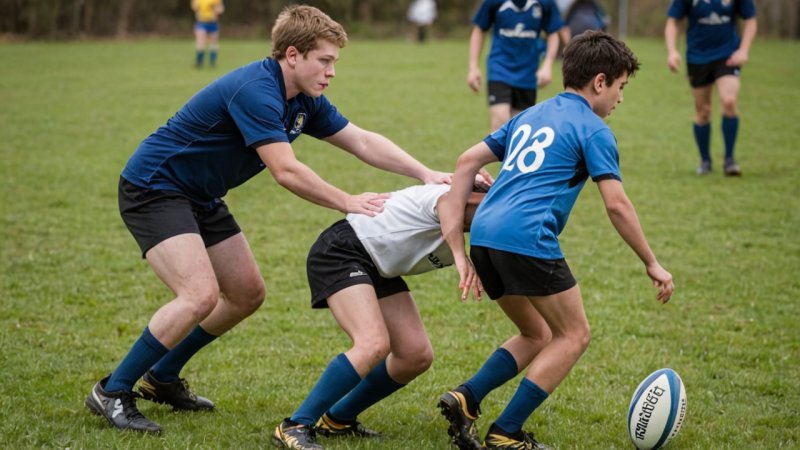 youth rugby, safe tackling, rugby techniques, player safety, coaching tips, injury prevention, rugby drills, sports safety