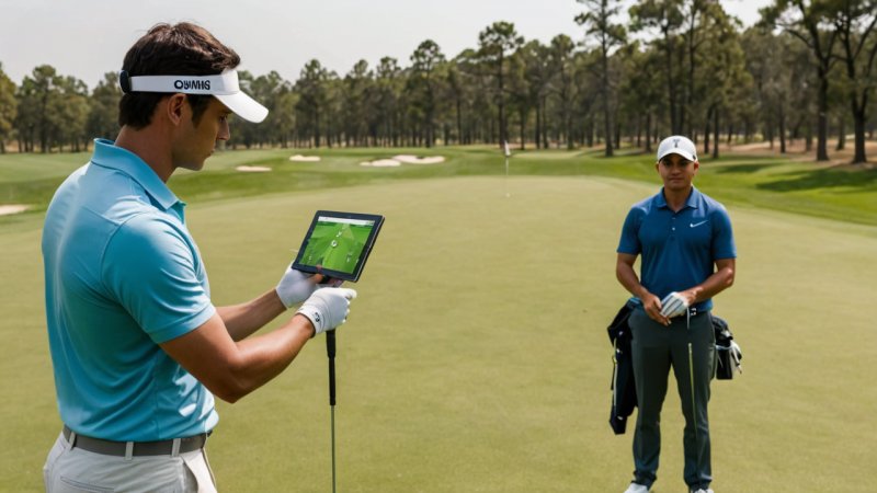 golf, technology, practice routine, swing analysis, wearable devices, virtual reality, online coaching, GPS technology